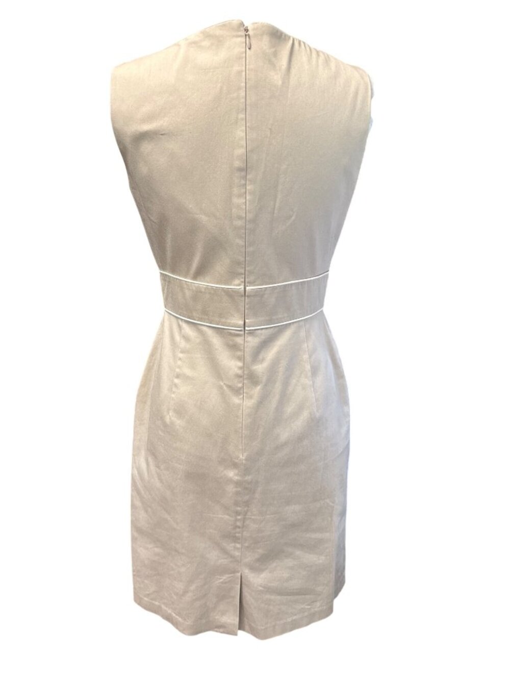 Isabella DeMarco by Tahari Levine Sleeveless Sheath Dress~Size 4~Tan L13 18 - Picture 5 of 15